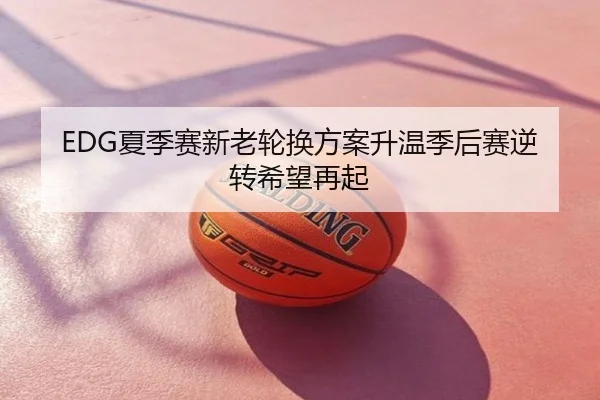 EDG夏季赛新老轮换方案升温季后赛逆转希望再起